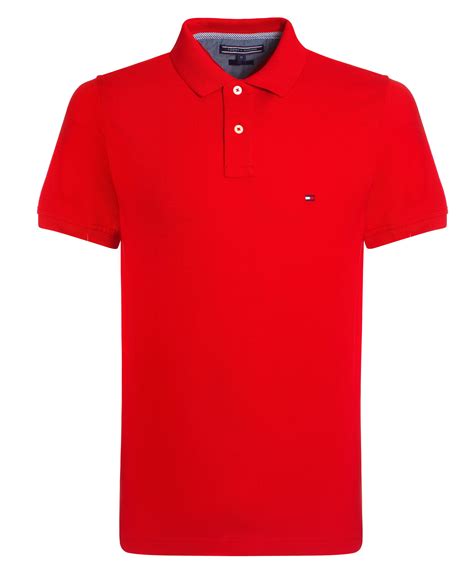 tommy hilfiger red t shirt|tommy hilfiger red polo shirts.